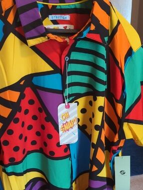 Oh Snap! Short Sleeve Shirt. Large. NewSale